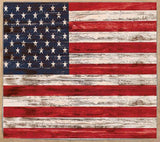 3x3- American flag- Sign - 7 Semicolon Couture