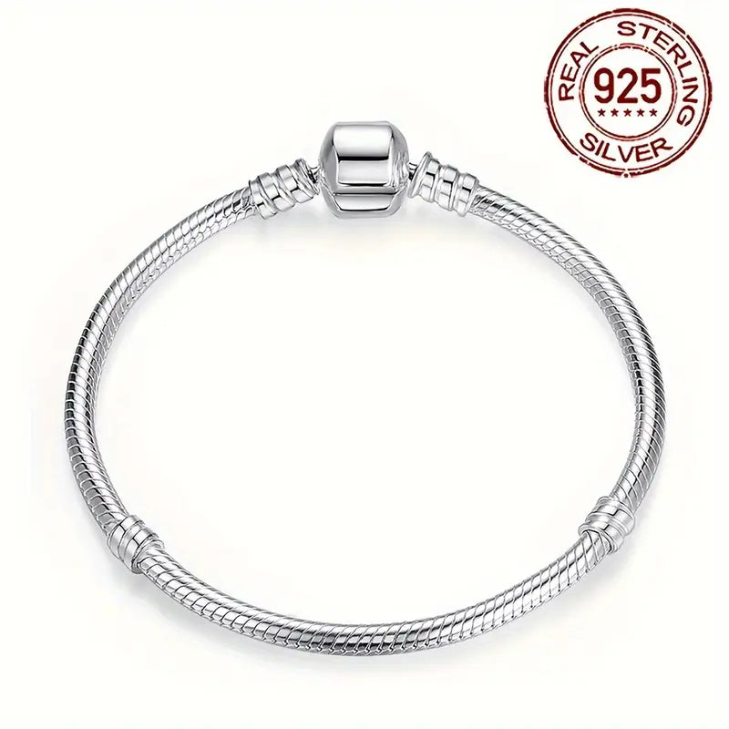 925 Simple Bead Bracelet