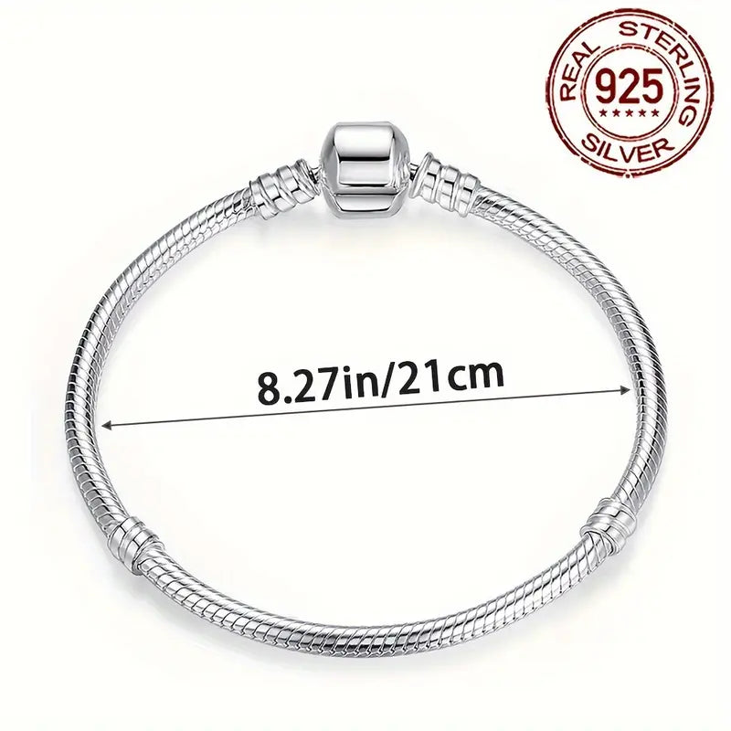 925 Simple Bead Bracelet