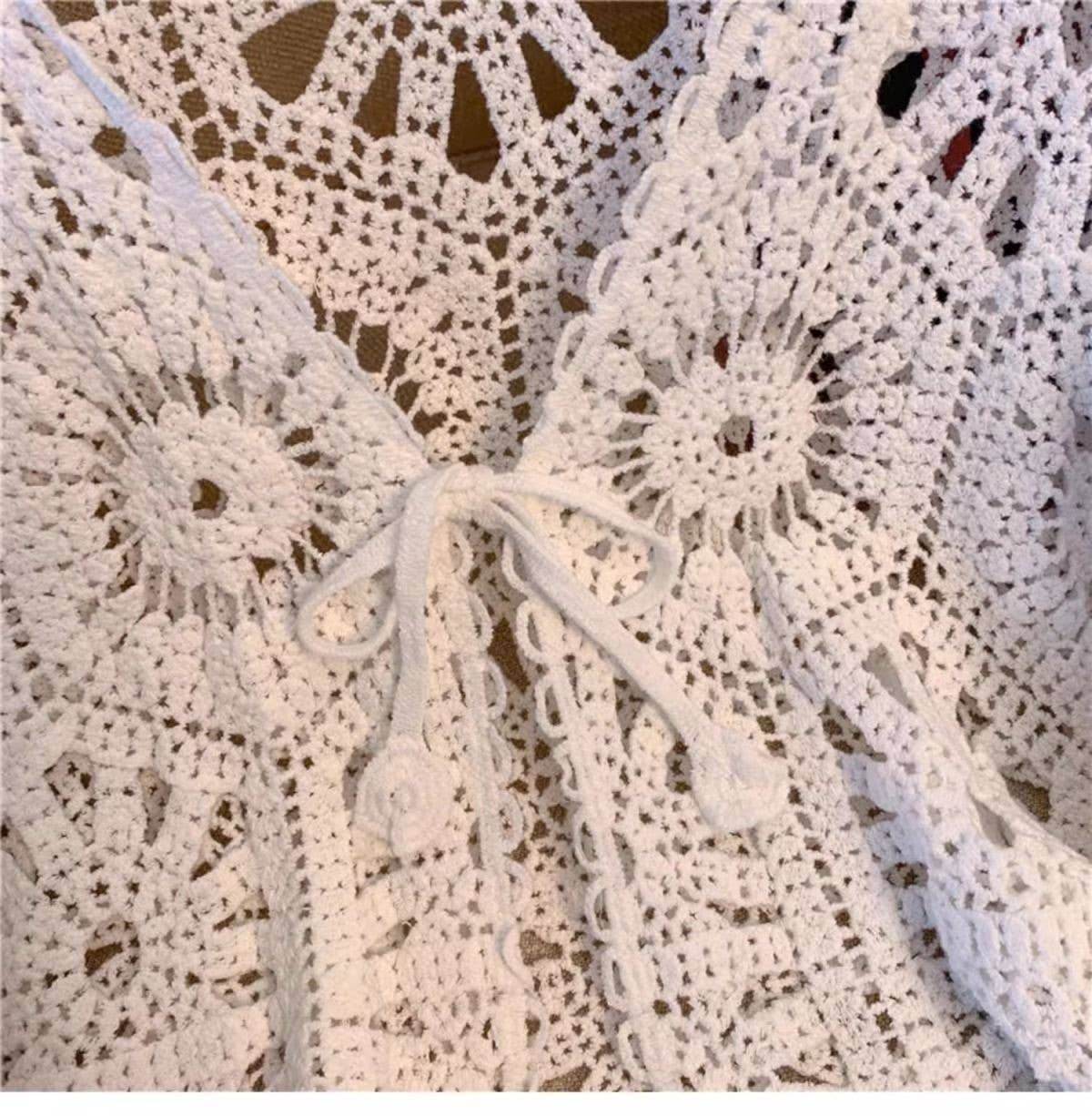 Bohemian Crochet Knit Cover-Up