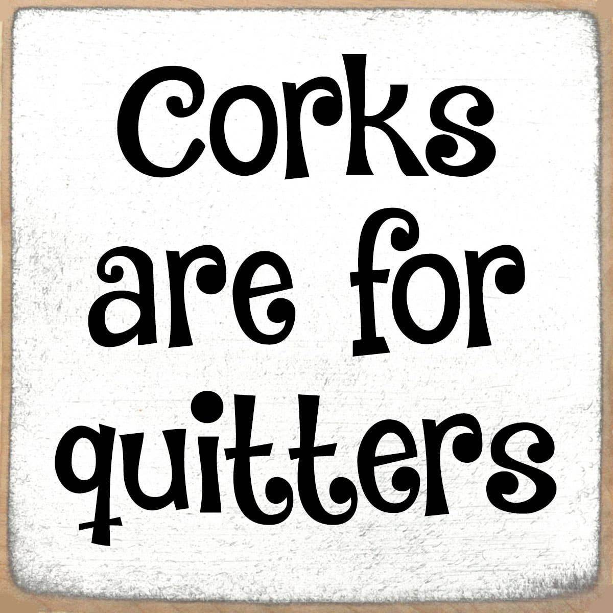 4X4- Corks -Signs - 7 Semicolon Couture