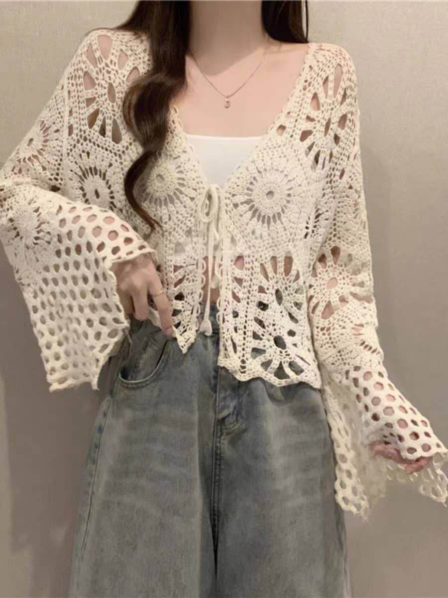 Bohemian Crochet Knit Cover-Up