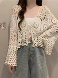 Bohemian Crochet Knit Cover-Up