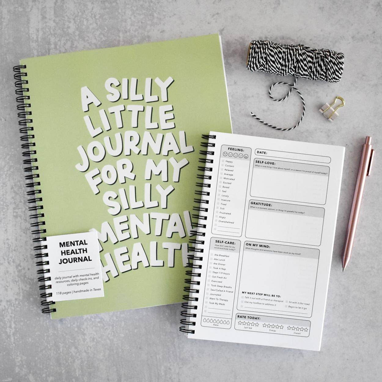 8.5x11-Silly Little Mental Health Journal - 7 Semicolon Couture