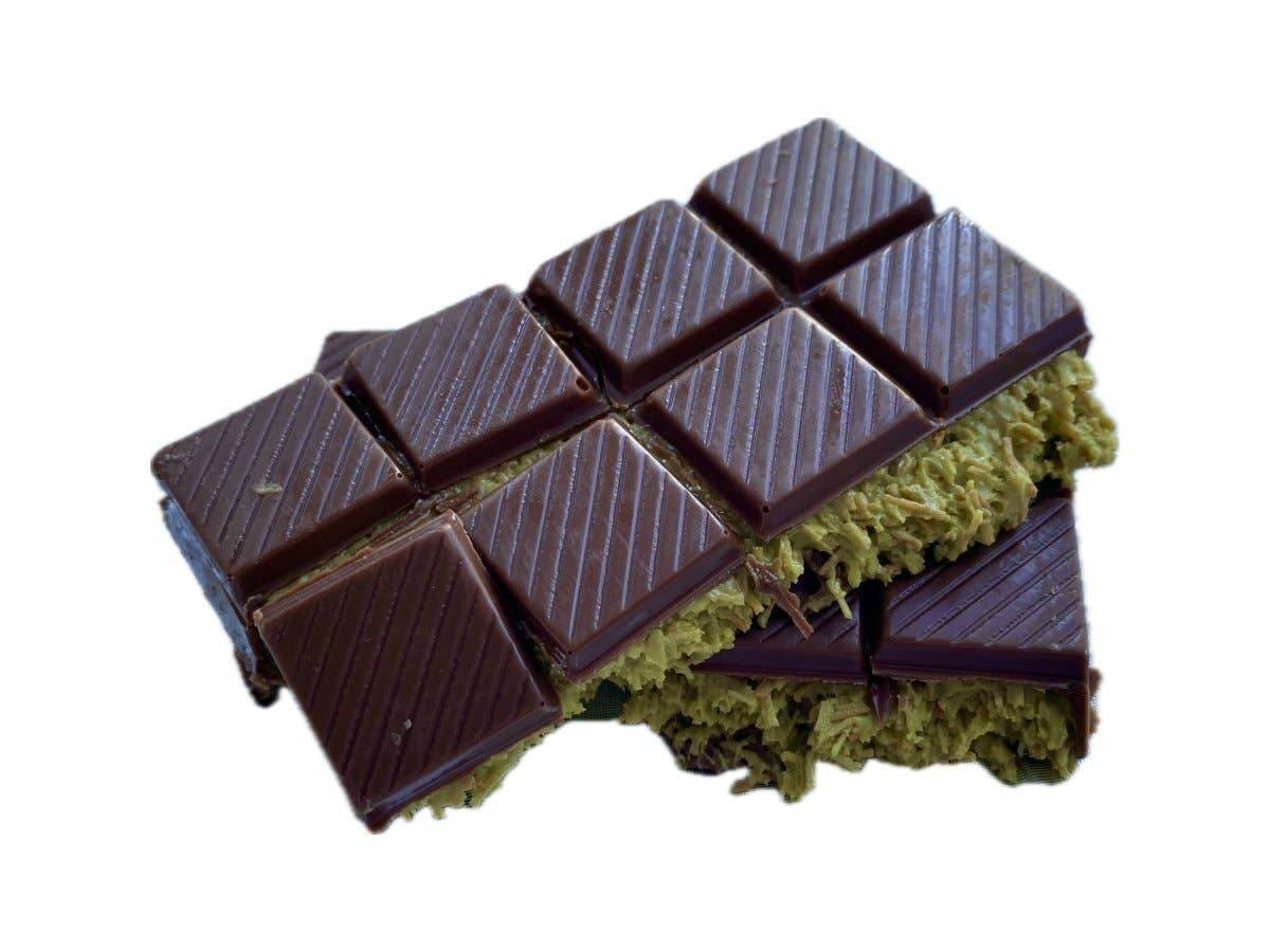 Pistachio Praline Dubai Chocolate Bar – 71gr - 7 Semicolon Couture