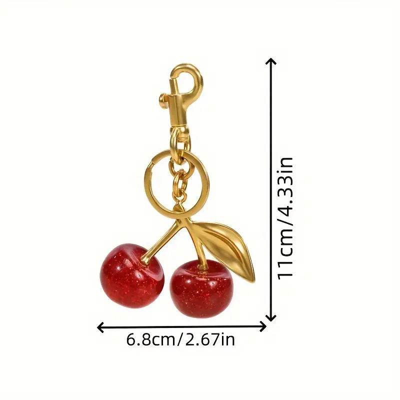 Cherry Resin Keychain/Bag Charm - 7 Semicolon Couture