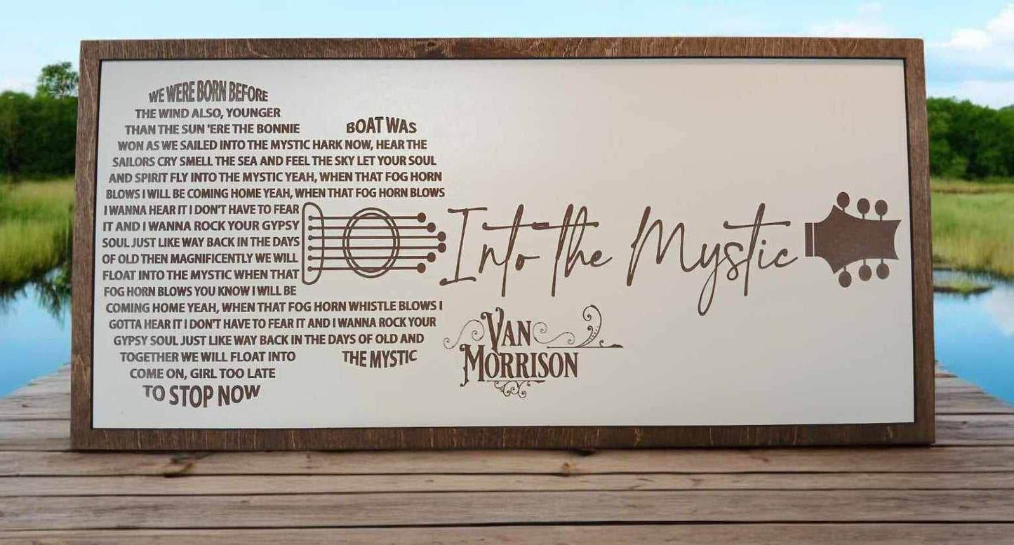 Van Morrison- Into The Mystic- Guitar Song lyrics - 7 Semicolon Couture