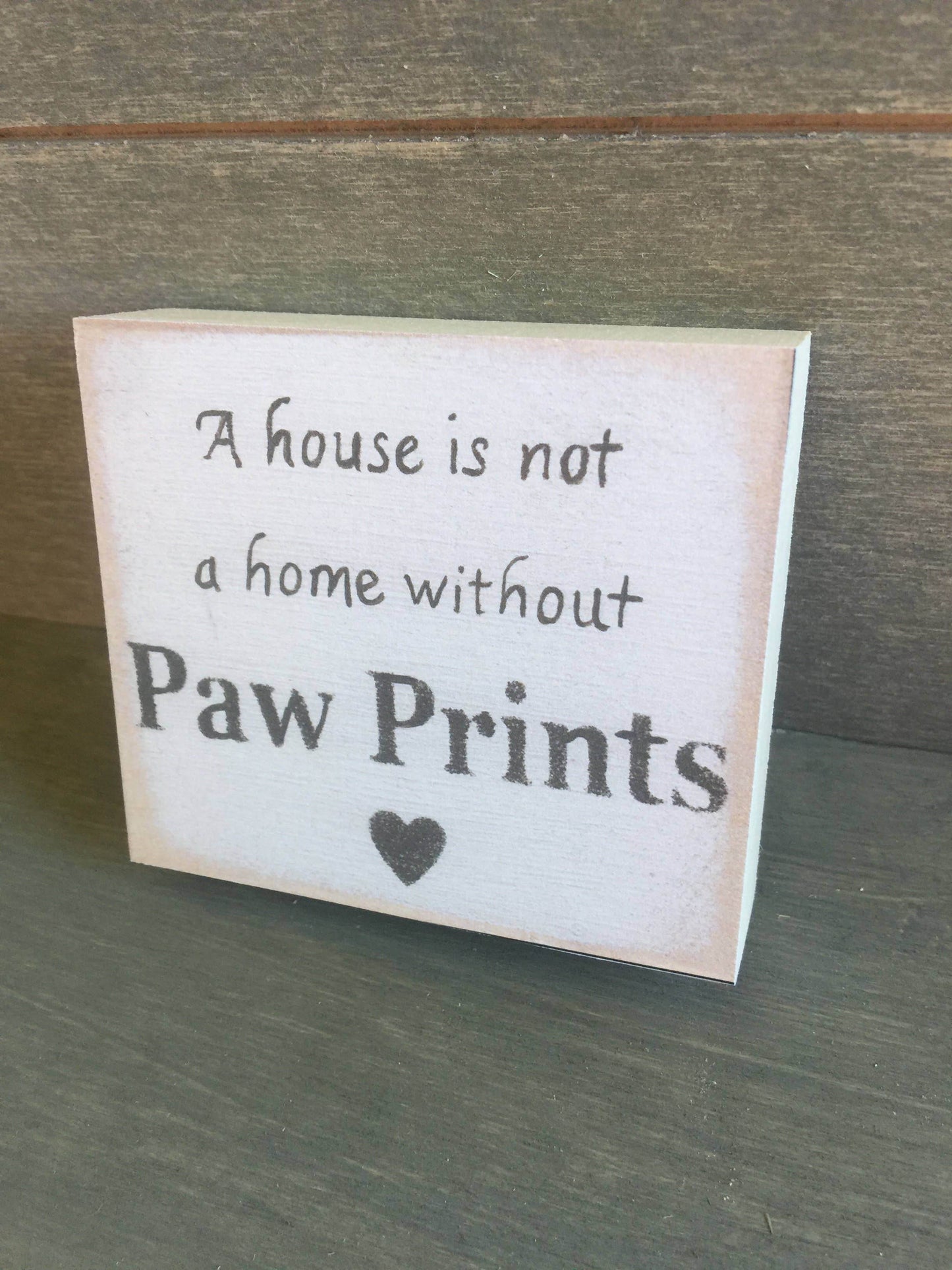 3x3- Paw Prints- Sign - 7 Semicolon Couture
