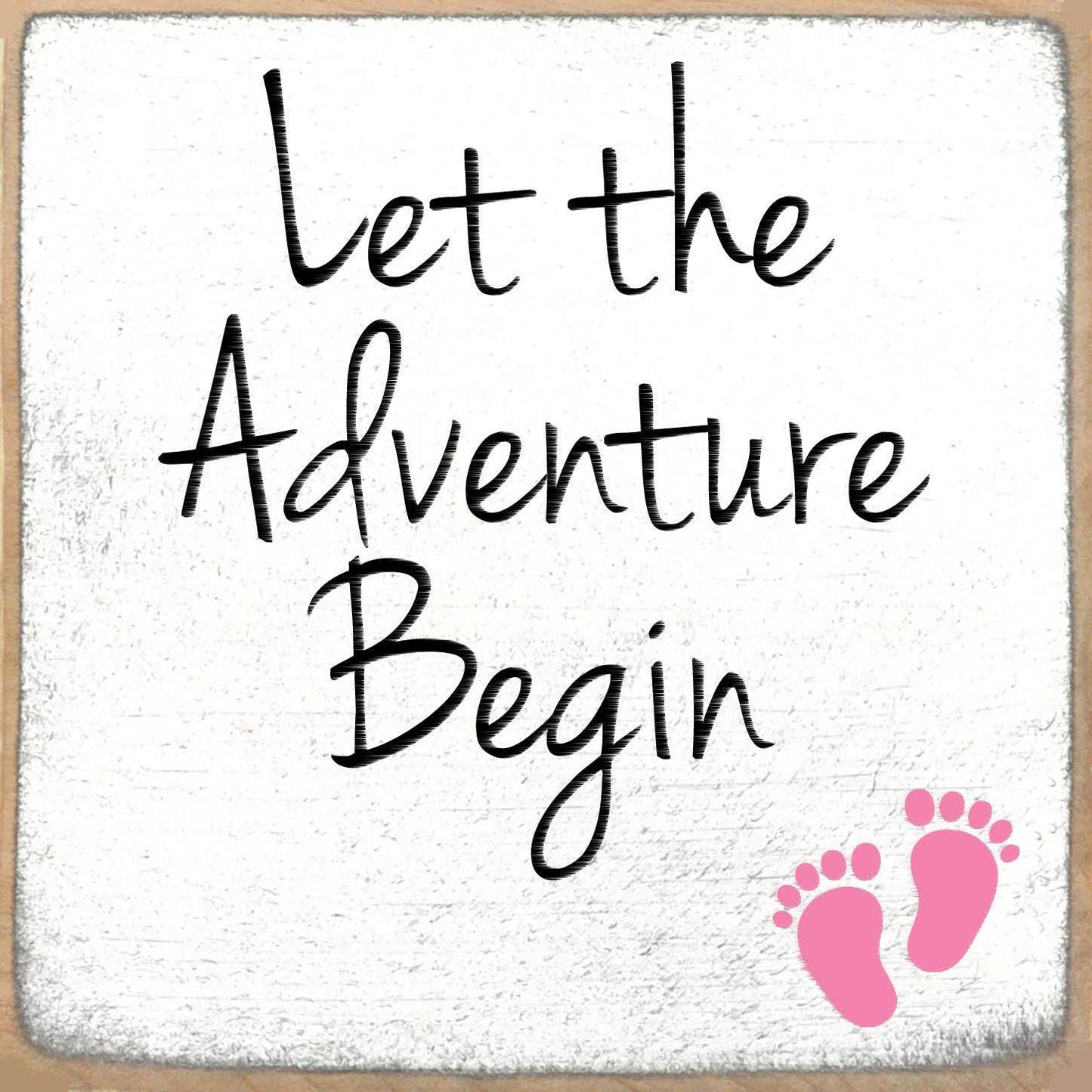 5x5- Adventure girl- Sign - 7 Semicolon Couture
