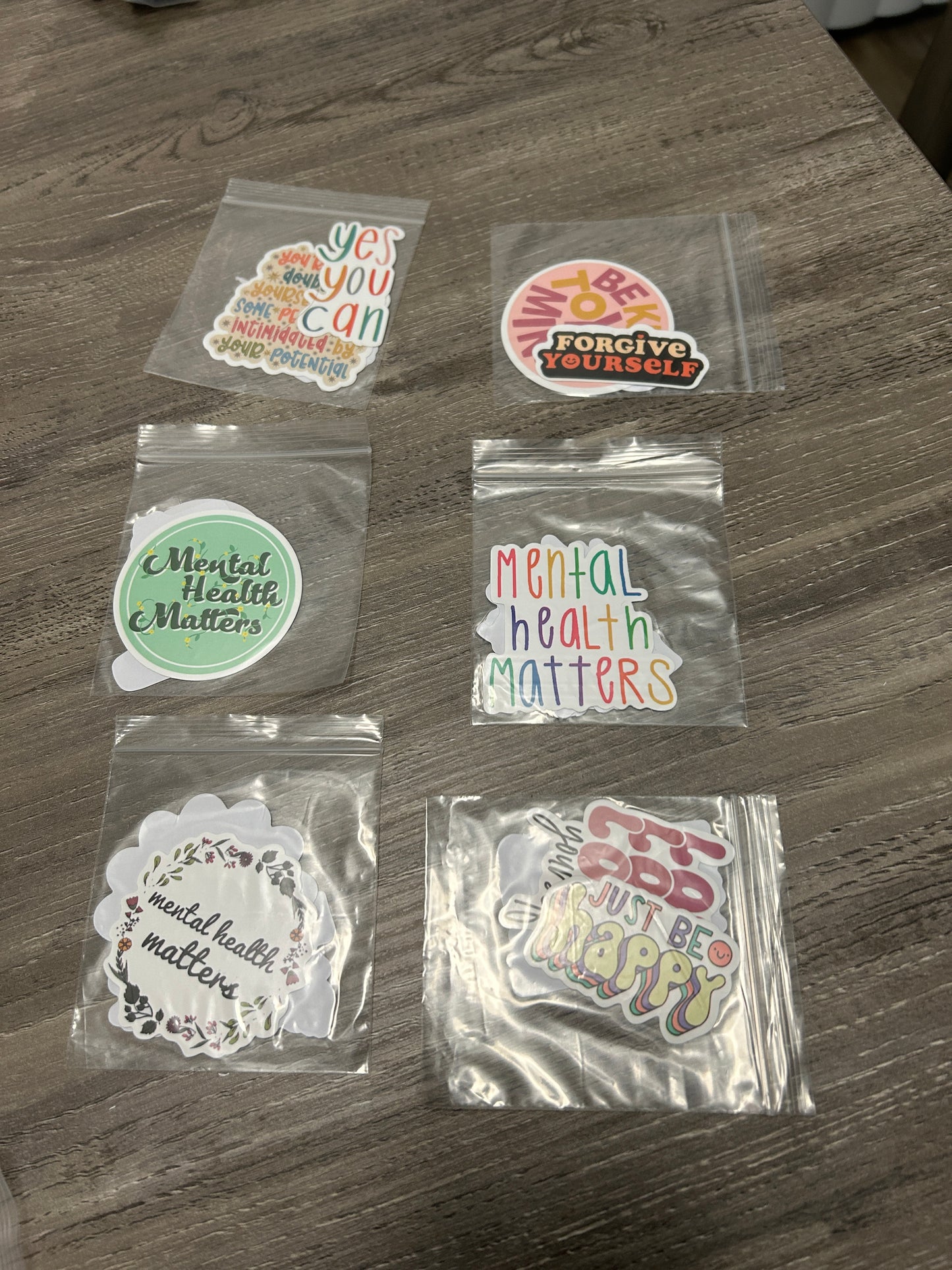 3 pk. of Mental Health & Suicide Awareness Stickers