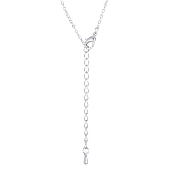 Whimsical Rhodium CZ Butterfly Pendant and Necklace - 7 Semicolon Couture