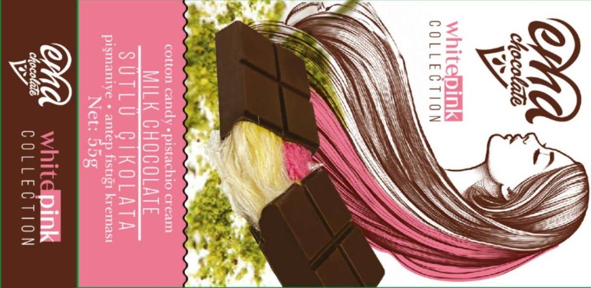 EMA-Dubai Chocolate with Pistachio & Cotton Candy - 100gr