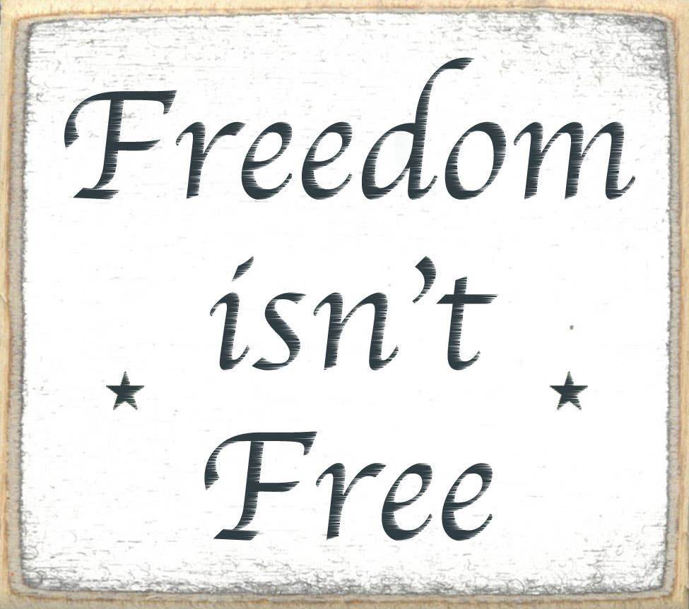 3x3- Freedom- Sign - 7 Semicolon Couture