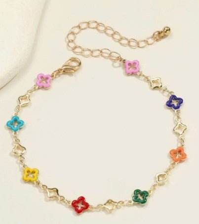 Colorful Clover Bracelet - 7 Semicolon Couture