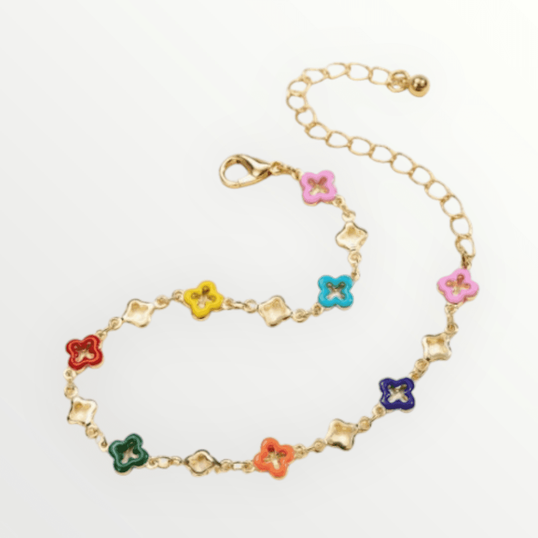 Colorful Clover Bracelet - 7 Semicolon Couture