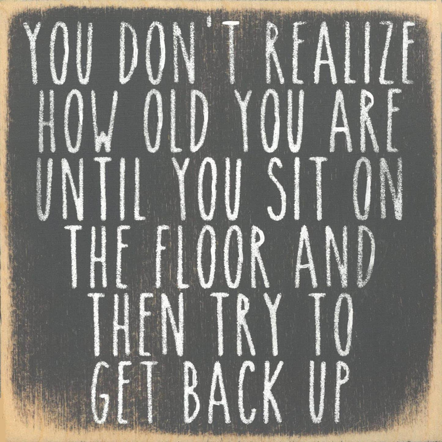5X5- Get Back Up- Sign - 7 Semicolon Couture