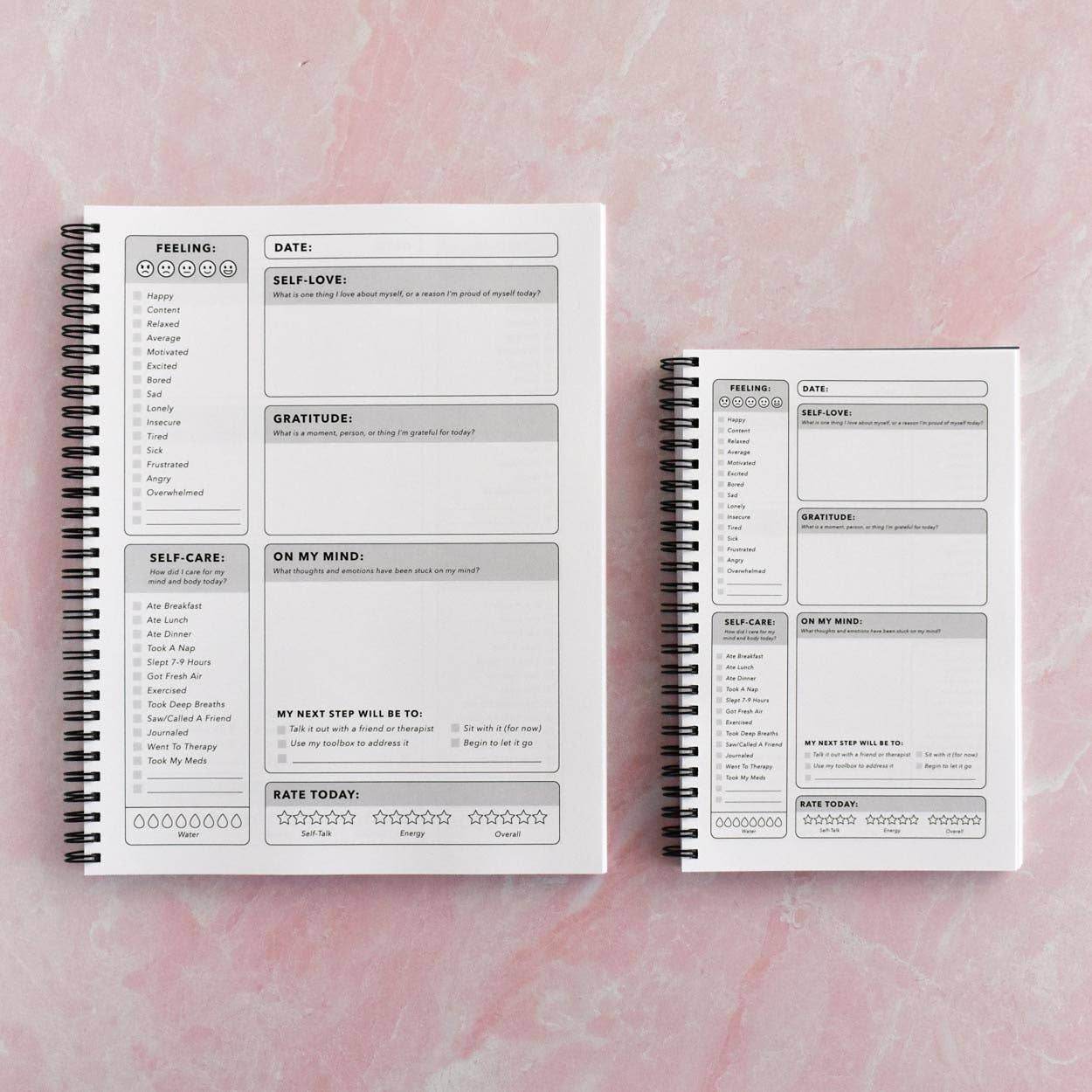 Healing / Straight Line Mental Health Journal - 7 Semicolon Couture