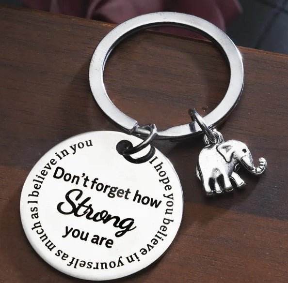 Don't forget -Keychain - 7 Semicolon Couture