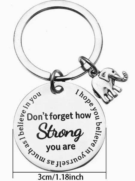 Don't forget -Keychain - 7 Semicolon Couture