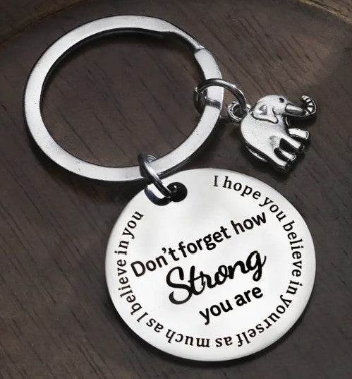 Don't forget -Keychain - 7 Semicolon Couture