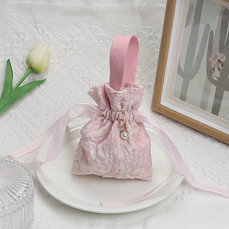 Mini Floral Canvas Gift Bags with Handles