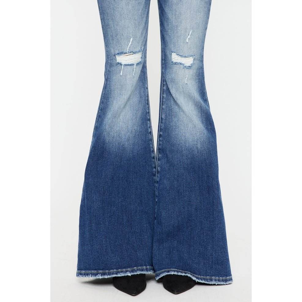 Kan Can HIGH RISE SUPER FLARE JEANS - 7 Semicolon Couture