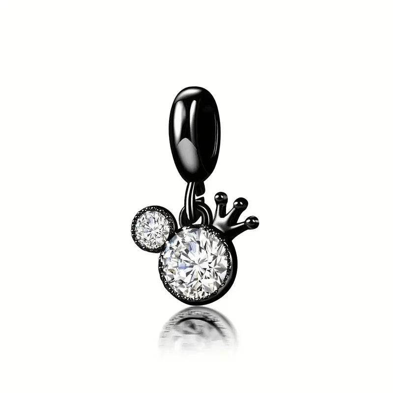 Mouse Crown Pendant Charm - 7 Semicolon Couture