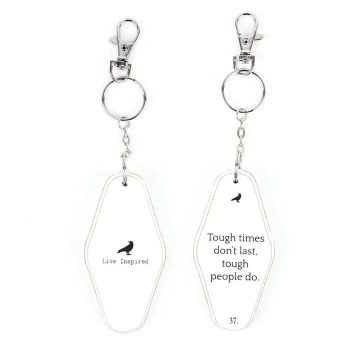 Tough People Keychain - 7 Semicolon Couture