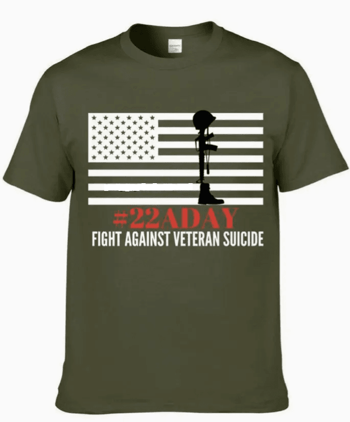 Men's Veterans 22 T-Shirt - 7 Semicolon Couture