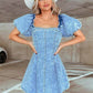 Slim Fit Denim Short Sleeve Dress