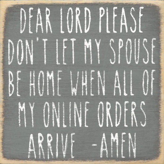 4X4-Online Orders- SIGN