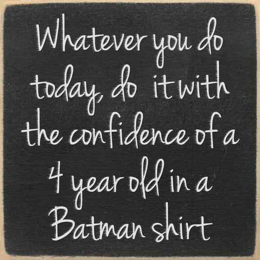 5X5- Batman Shirt- Sign - 7 Semicolon Couture