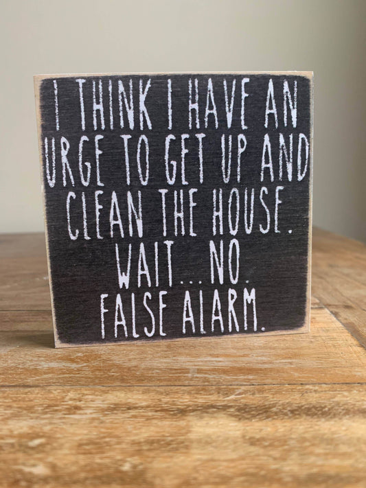 4X4-False Alarm- Sign - 7 Semicolon Couture