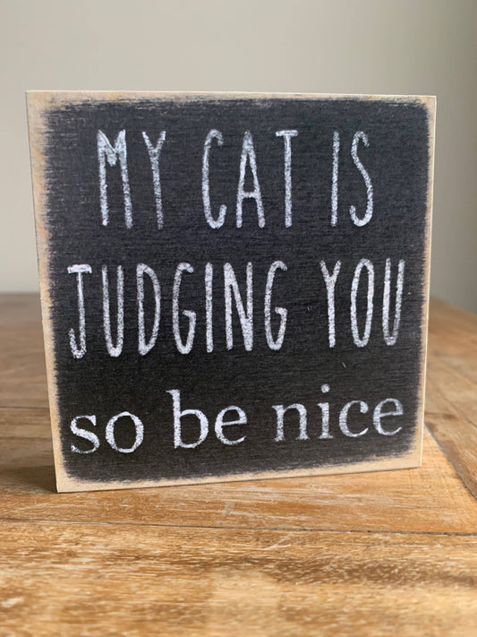 4X4-Cat Judging- SIGN