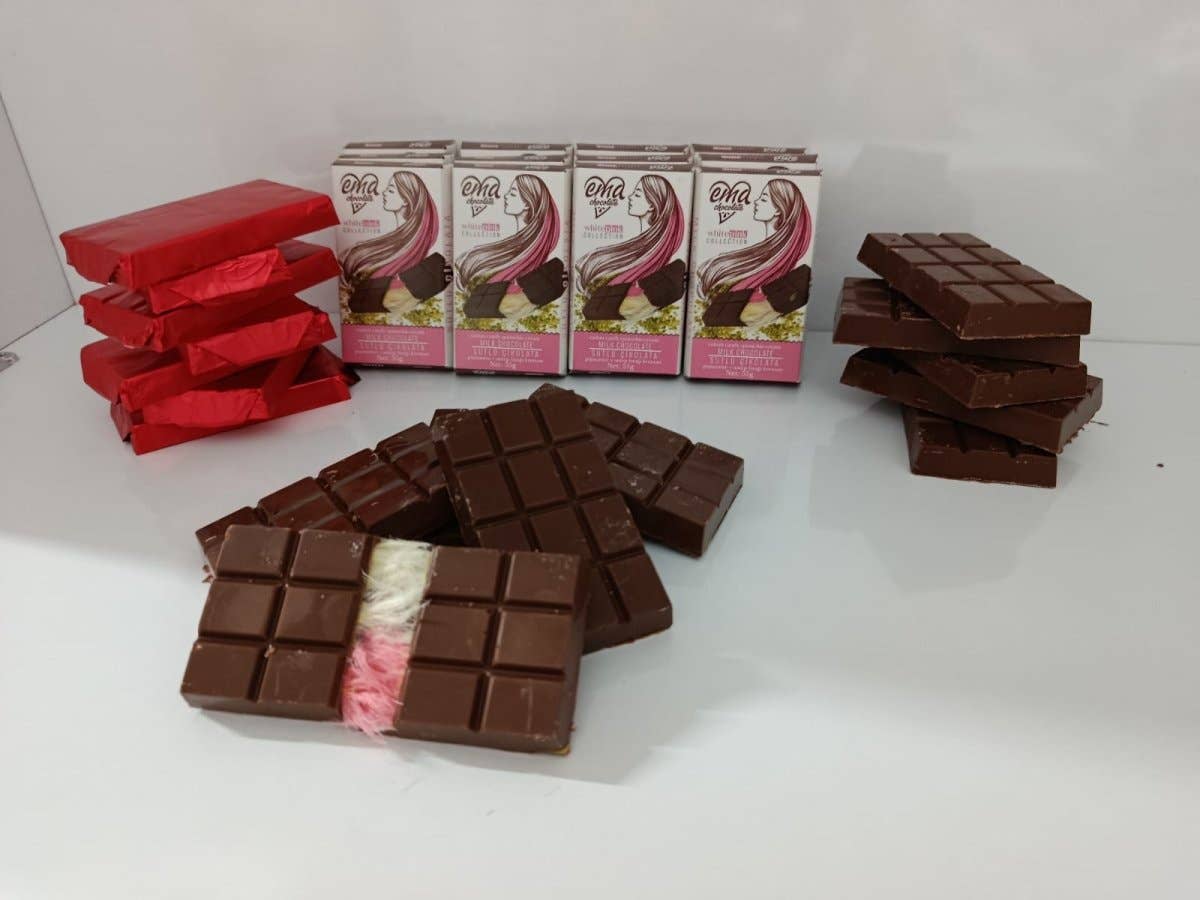 EMA-Dubai Chocolate with Pistachio & Cotton Candy - 100gr