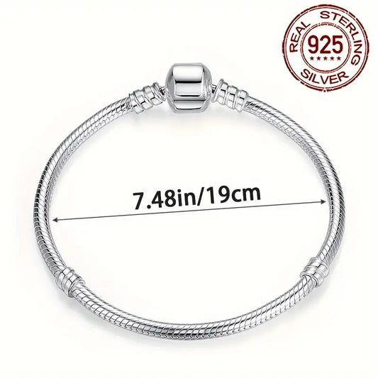 925 Simple Bead Bracelet