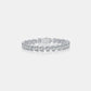 24 Carat Moissanite 925 Sterling Silver Heart Bracelet - 7 Semicolon Couture