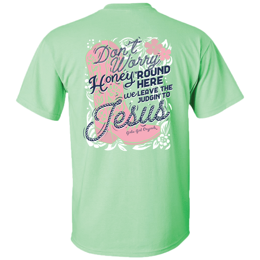 Judgin to Jesus Southern Sassy Country Western Short Sleeve Graphic Tee