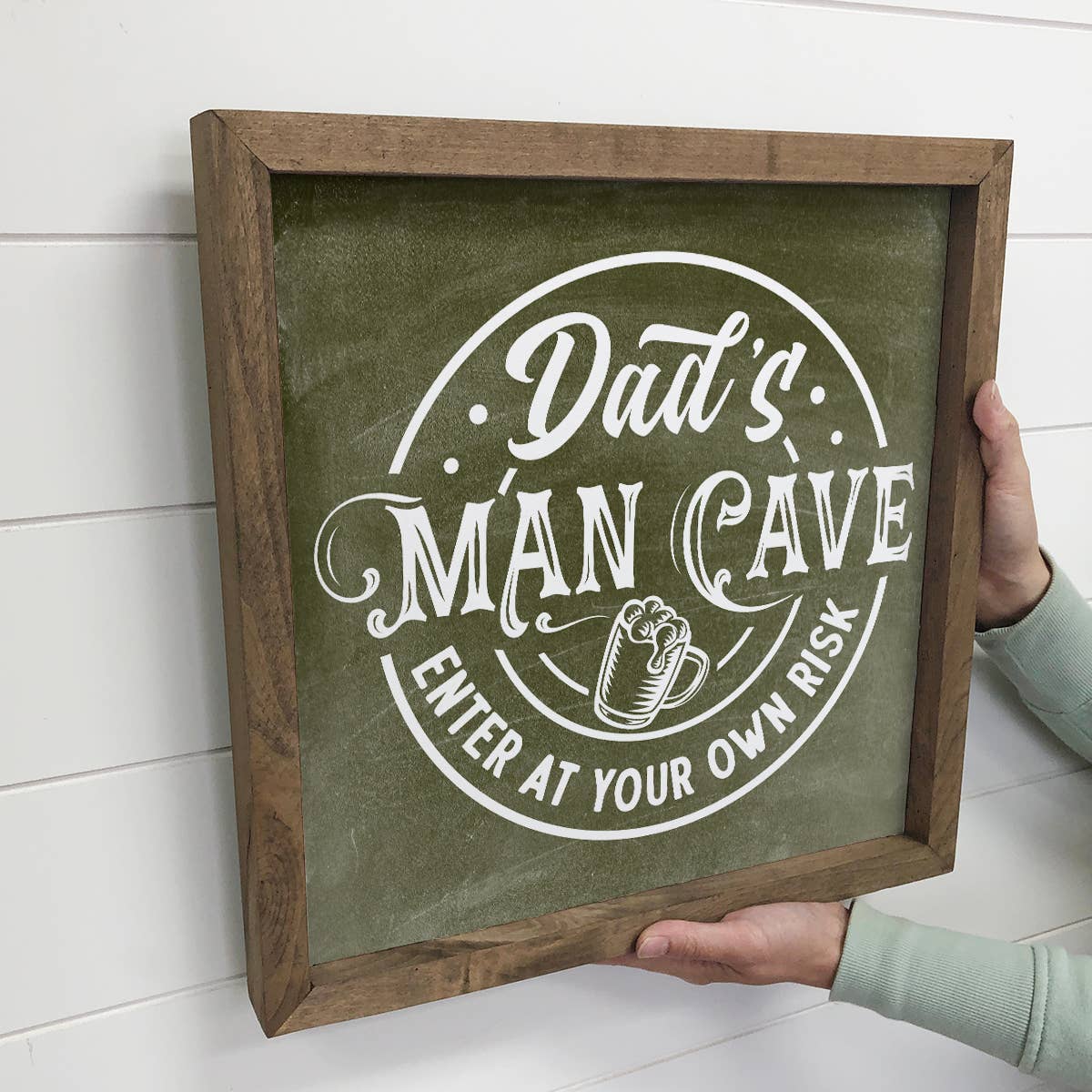 Father's Day Sign- Dad's Man Cave 11 X 11