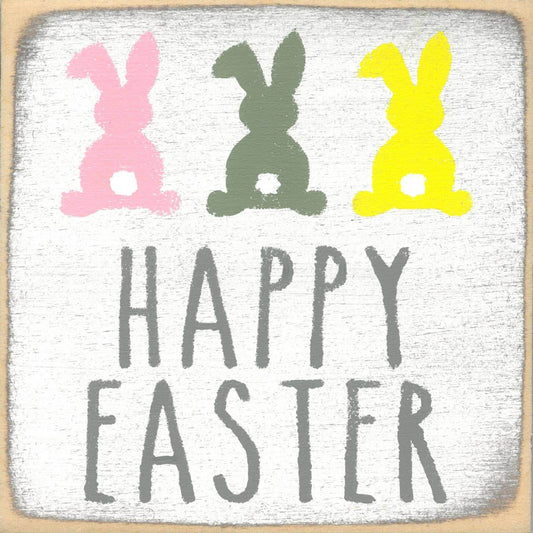 5X5- Happy Easter Pastel- Sign - 7 Semicolon Couture