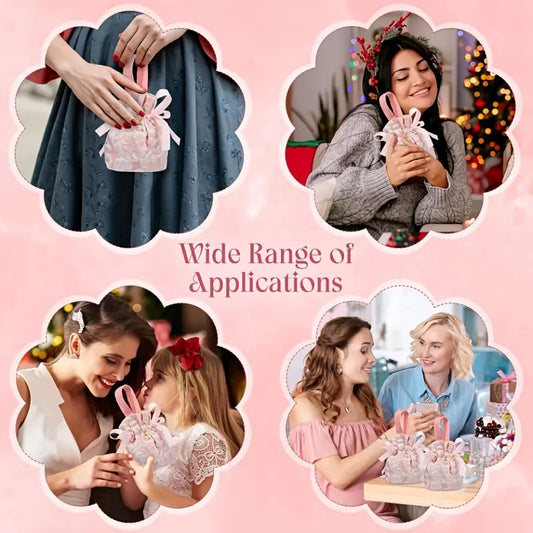 Mini Floral Canvas Gift Bags with Handles