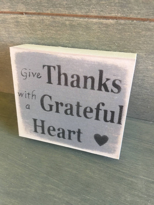 3X3-Grateful Heart SIGN