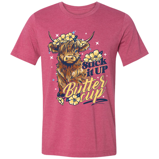 Buttercup Southern Sassy Country Western Lulu Mac Short Sleeve Graphic Tee