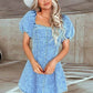 Slim Fit Denim Short Sleeve Dress