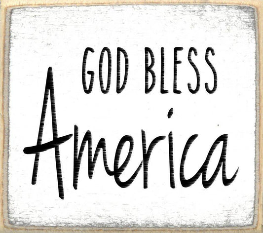 3x3- God bless- Sign - 7 Semicolon Couture