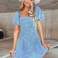 Slim Fit Denim Short Sleeve Dress