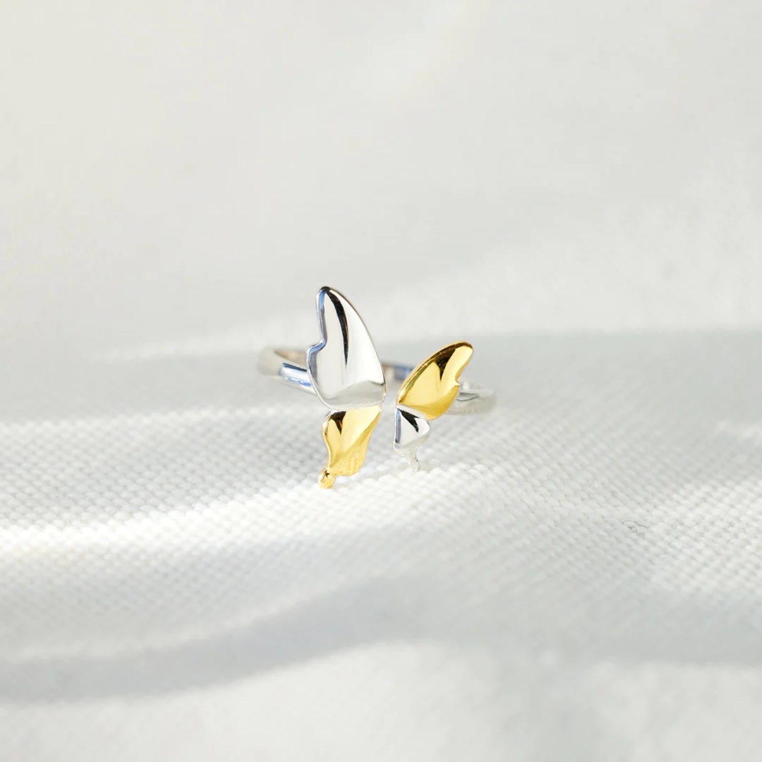 925 Sterling Silver Butterfly Ring - 7 Semicolon Couture