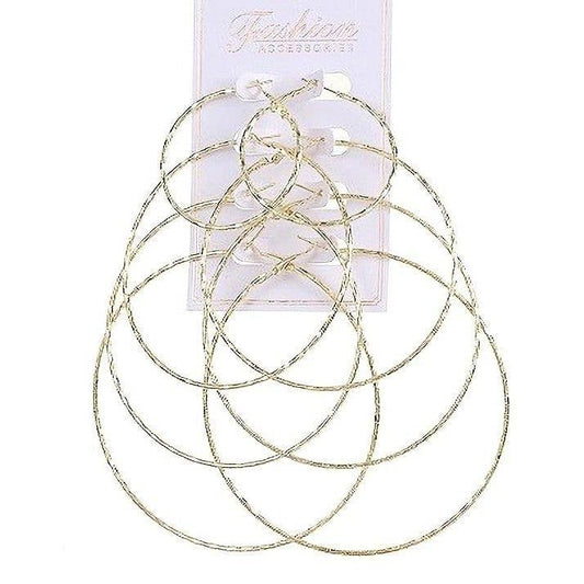 Multi Size Hoop Earrings Set
