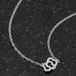 .21 Ct Rhodium Necklace with Floral Links