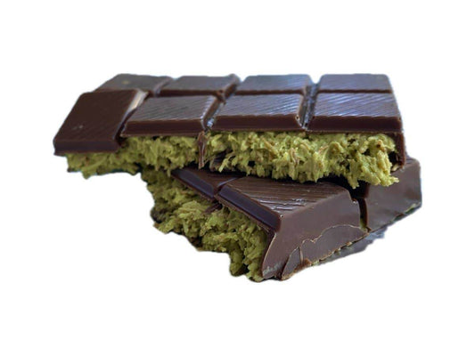 Pistachio Praline Dubai Chocolate Bar – 71gr - 7 Semicolon Couture